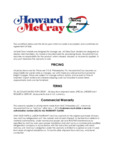 Howard McCray Warranty Howard McCray Warranty
