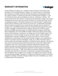 Insinger_Warranty Information 2025
