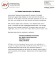International Tableware Chip Warranty International Tableware Chip Warranty
