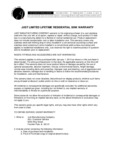 JUST Manufacturing Warranty Residential and Commercial JUST Manufacturing Warranty Residential and Commercial