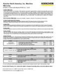 Karcher Warranty