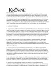 Krowne Warranty Krowne Warranty