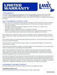 Lavex Janitorial Warranty Lavex Janitorial Warranty