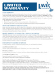 Lavex Portable Hand Sinks Warranty