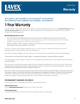 Lavex Janitorial 1 Year Warranty