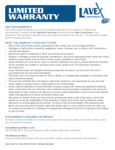 Lavex DryVac Warranty