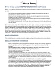 Merco Warranty Information Merco Warranty Information