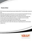 Noblelift Warranty Noblelift Warranty
