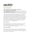 Outdoor Interiors Warranty Outdoor Interiors Warranty