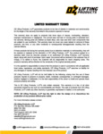 OZ-Lifting-Products-Warranty-Terms-List OZ-Lifting-Products-Warranty-Terms-List