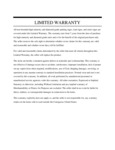 Parking Sign Warranty (LYL200)