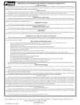 Pitco General Warranty Pitco General Warranty