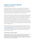 Pyramid Time Systems warranty