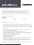 Solwave 18 Month Warranty Solwave 18 Month Warranty