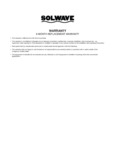 Solwave 6 Month Warranty Solwave 6 Month Warranty