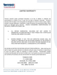 Tennsco Warranty