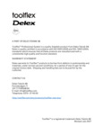 Toolflex Warranty Toolflex Warranty