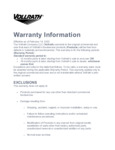Vollrath Warranty