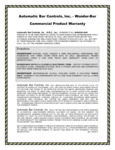 Warranty Warranty