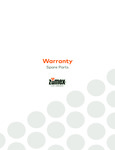 Zumex Spare Parts Warranty Zumex Spare Parts Warranty