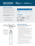 Water Filtration System 790OCKIT SML_Installation Manual Water Filtration System 790OCKIT SML_Installation Manual