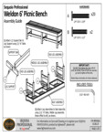 Weldon 6 ft. Backless Bench_Assembly Weldon 6 ft. Backless Bench_Assembly