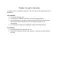 Care and Use Sheet