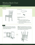 Window Back Chair Assembly Window Back Chair Assembly