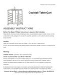XA-30-COTA-DY-GG Assembly Instructions