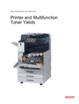 Xerox Printer and Multifunction Toner Yields Guide