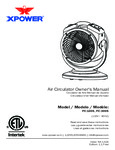 XPOWER FC-100S, FC-300S Air Circulator Owner's Manual XPOWER FC-100S, FC-300S Air Circulator Owner's Manual