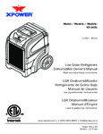 XPOWER XD-165L LGR Dehumidifier Owner's Manual