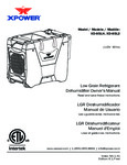 XPOWER XD-85L2 LGR Dehumidifier Owner's Manual