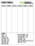 Yard Farkle Instructions Yard Farkle Instructions