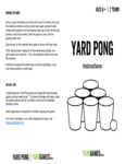 Yard Pong Instruction Booklet Yard Pong Instruction Booklet