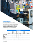 Zebra Indutrial Printers Catalog pages