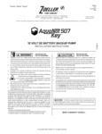 Zoeller Aquanot Battery Manual