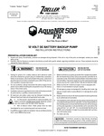 Zoeller Aquanot Fit 508 Manual Zoeller Aquanot Fit 508 Manual