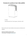 ZoneAire Premier DH Portable ZHP14DC instruction manual