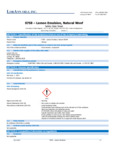 0758 LEMON EMULSION SDS