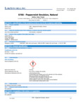 0766 PEPPERMINT EMULSION SDS