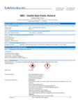 3003 VANILLA BEAN PASTE, NATURAL SDS