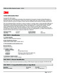 3M 7800S Series Full Facepiece Respirator SDS 3M 7800S Series Full Facepiece Respirator SDS