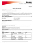SDS for energizer Alkaline SDS for energizer Alkaline