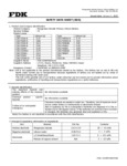 FDK Lithium CR175335EG SDS