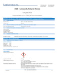 Lorann Oils Lemonade Extract SDS Lorann Oils Lemonade Extract SDS