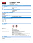 MB3000 OCEAN BREEZE FG4012581 SDS