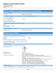 OVEN CLEANER POWDER SDS OVEN CLEANER POWDER SDS