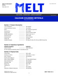Snow Joe Calcium Chloride Blend Ice Melt SDS Snow Joe Calcium Chloride Blend Ice Melt SDS