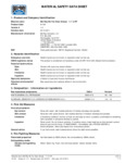 Spaceman Kit SDS Sheet Spaceman Kit SDS Sheet